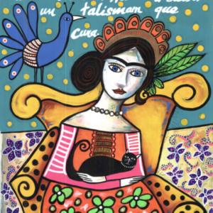 "Frida y gato"